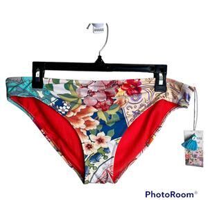 Johnny Was Boho Hipster Bikini Bottom size XL NWT